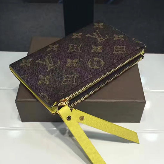 Louis Vuitton Monogram Canvas Adele Compact Wallet Yellow M61271