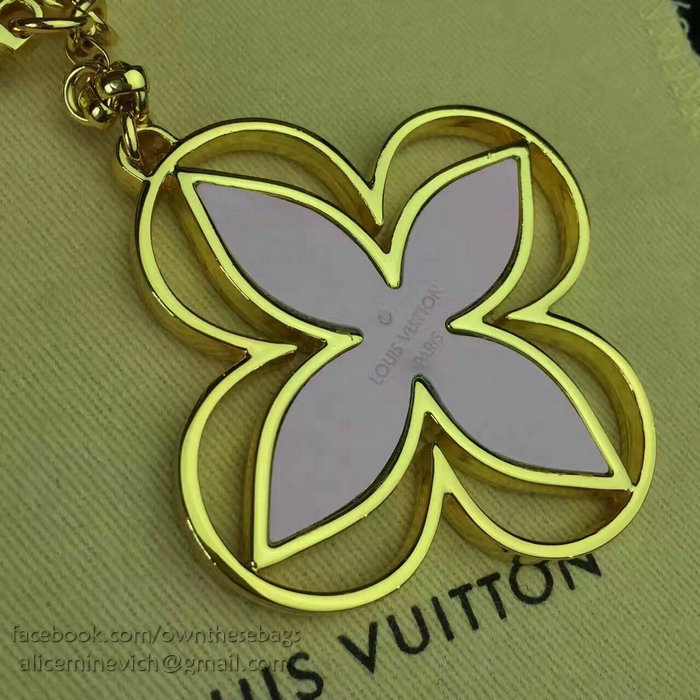 Louis Vuitton Bag Charm Rimi Key Holder Pink&Gold M61013