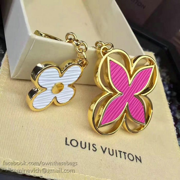 Louis Vuitton Bag Charm Rimi Key Holder Rose&Gold M61013