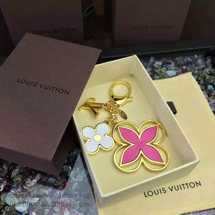 Louis Vuitton Bag Charm Rimi Key Holder Rose&Gold M61013