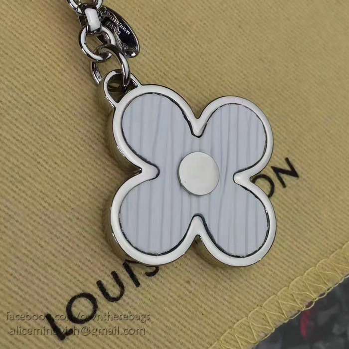 Louis Vuitton Bag Charm Rimi Key Holder Rose&Silver M61013