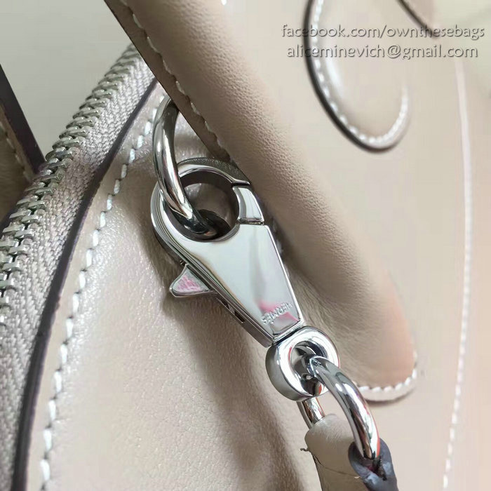 Hermes Bolide 27 Bag in Grey Swift Leather HB2701