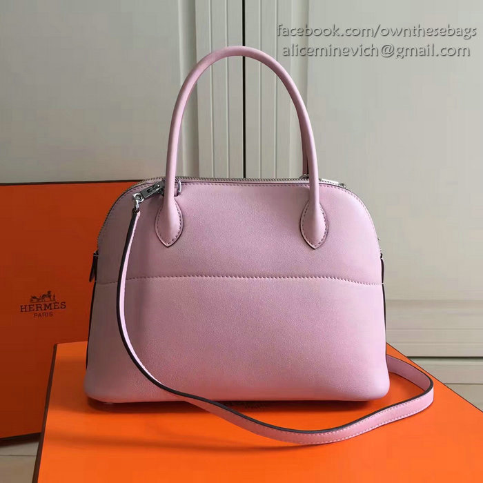 Hermes Bolide 27 Bag in Pink Swift Leather HB2701