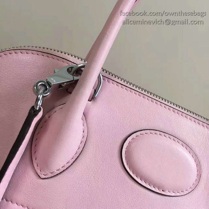 Hermes Bolide 27 Bag in Pink Swift Leather HB2701