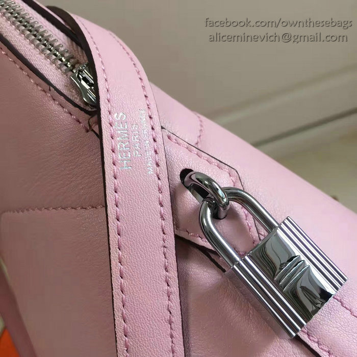 Hermes Bolide 27 Bag in Pink Swift Leather HB2701