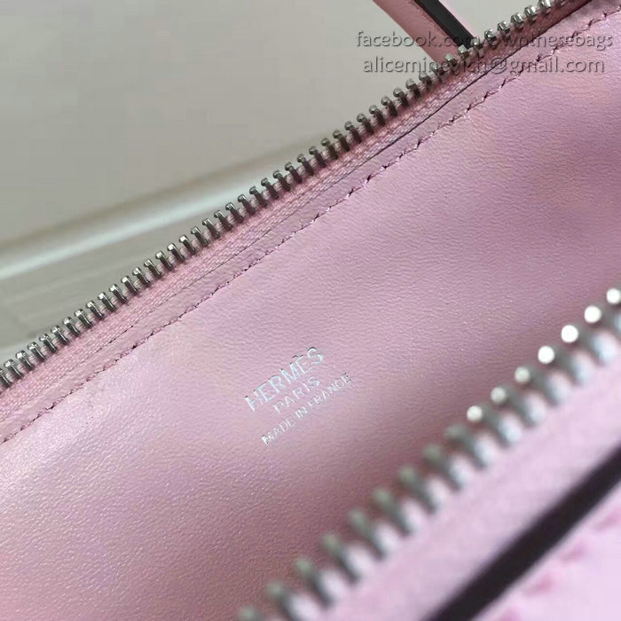 Hermes Bolide 27 Bag in Pink Swift Leather HB2701