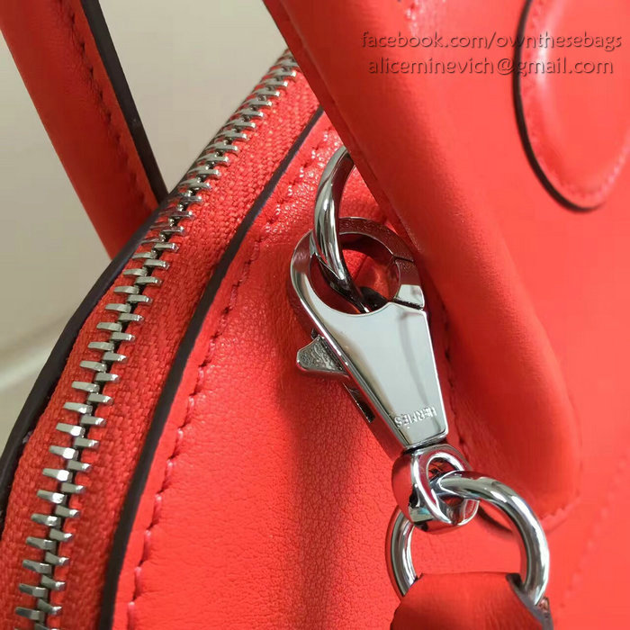 Hermes Bolide 27 Bag in Red Swift Leather HB2701