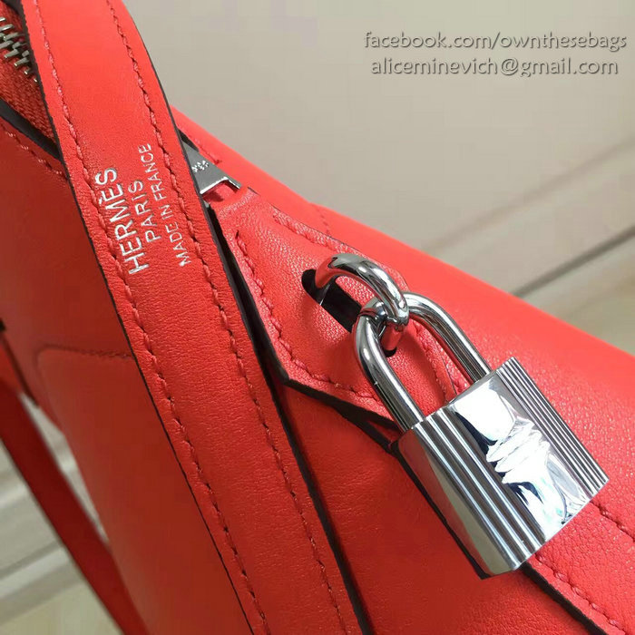 Hermes Bolide 27 Bag in Red Swift Leather HB2701