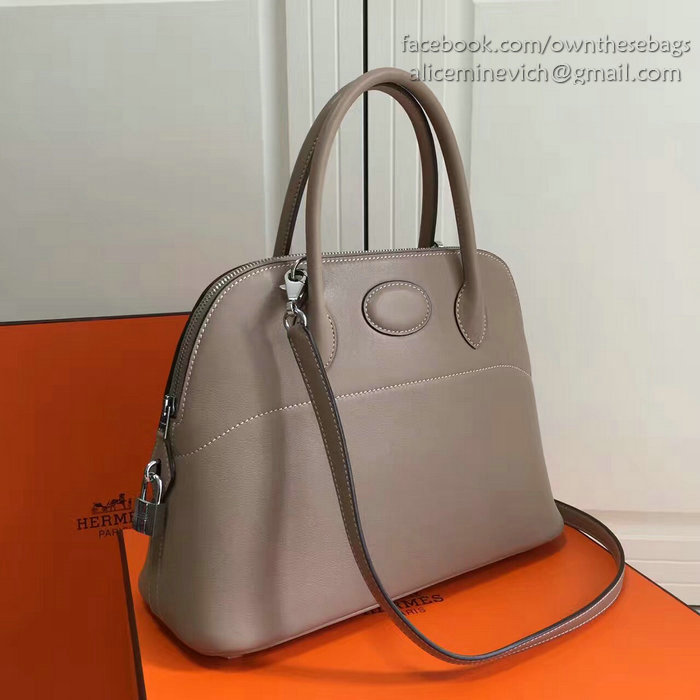 Hermes Bolide 31 Bag in Grey Swift Leather HB3101