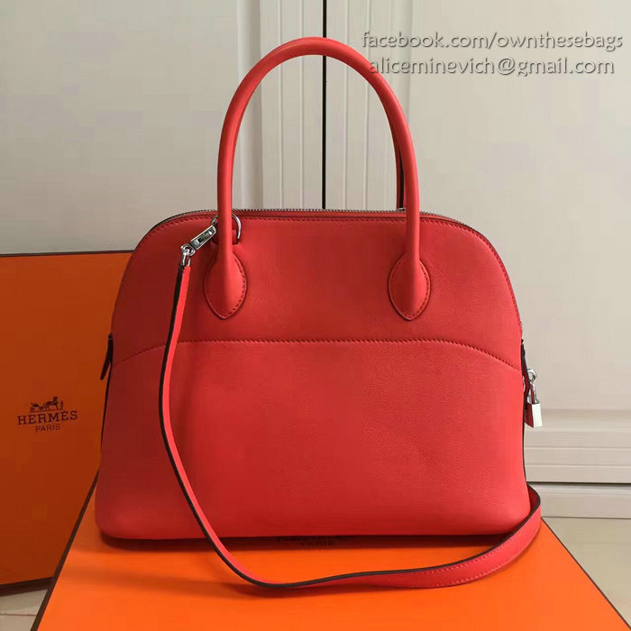 Hermes Bolide 31 Bag in Red Swift Leather HB3101