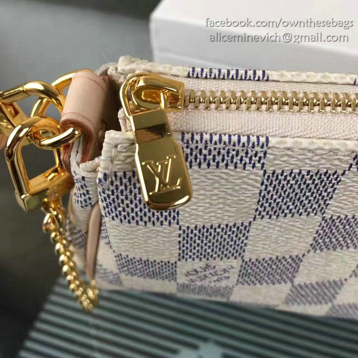 Louis Vuitton Damier Azur Canvas Eva Clutch N55214