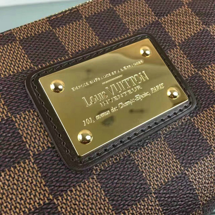 Louis Vuitton Damier Ebene Canvas Eva Clutch N55213