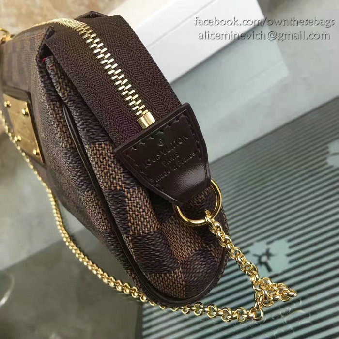 Louis Vuitton Damier Ebene Canvas Eva Clutch N55213