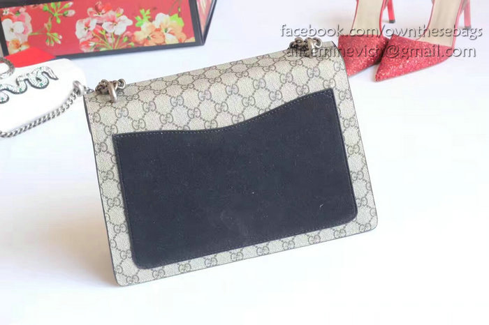 Gucci Dionysus GG Supreme Shoulder Bag Black 403348