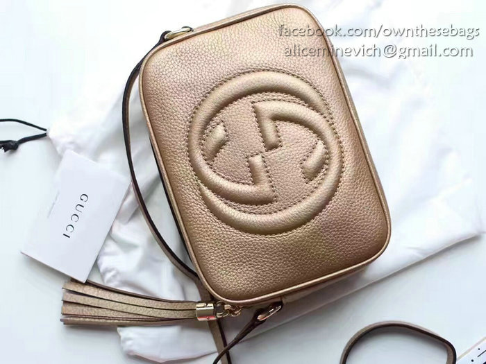 Gucci Soho Leather Disco Bag Gold 308364