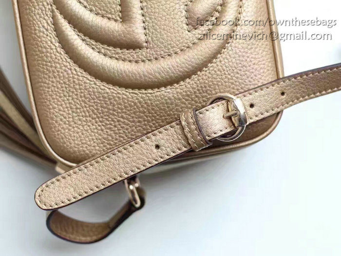 Gucci Soho Leather Disco Bag Gold 308364