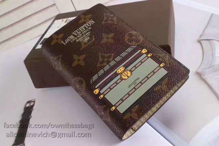 Louis Vuitton Monogram Canvas Passport Cover Beige M63189