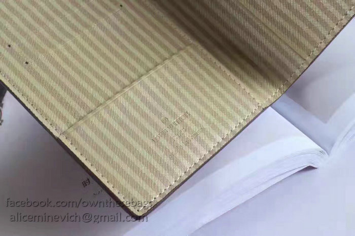 Louis Vuitton Monogram Canvas Passport Cover Beige M63189