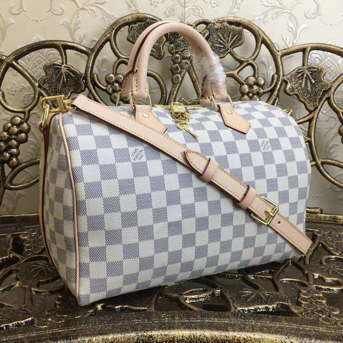 Louis Vuitton Damier Azur Canvas Speedy Bandouliere Bag N41732