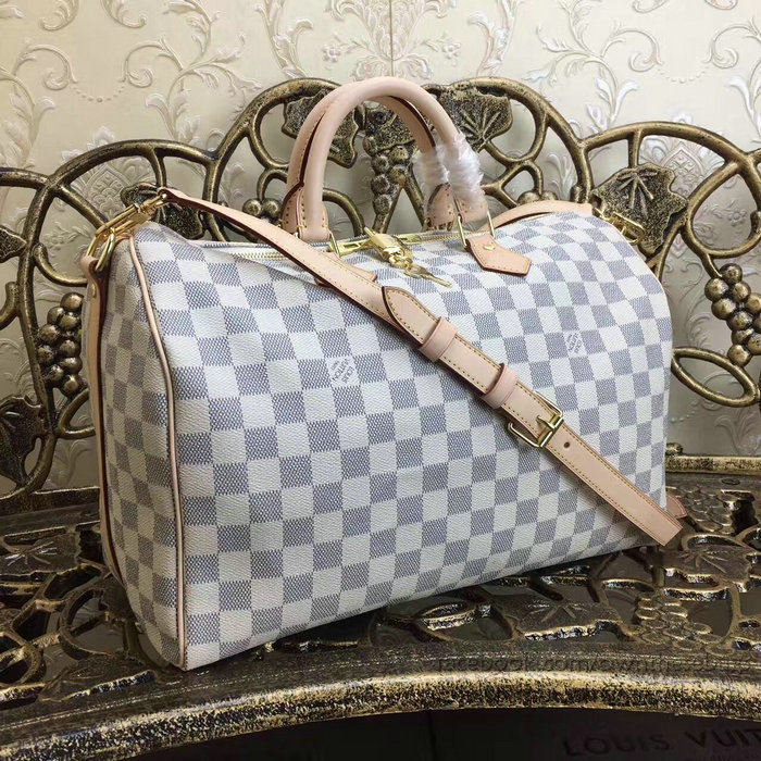 Louis Vuitton Damier Azur Canvas Speedy Bandouliere Bag N41732