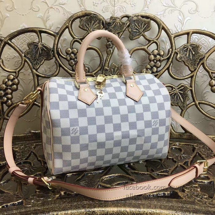 Louis Vuitton Damier Azur Canvas Speedy Bandouliere Bag N41732