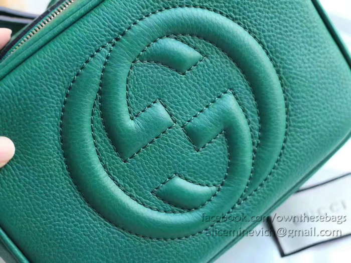 Gucci Soho Leather Disco Bag Green 308364