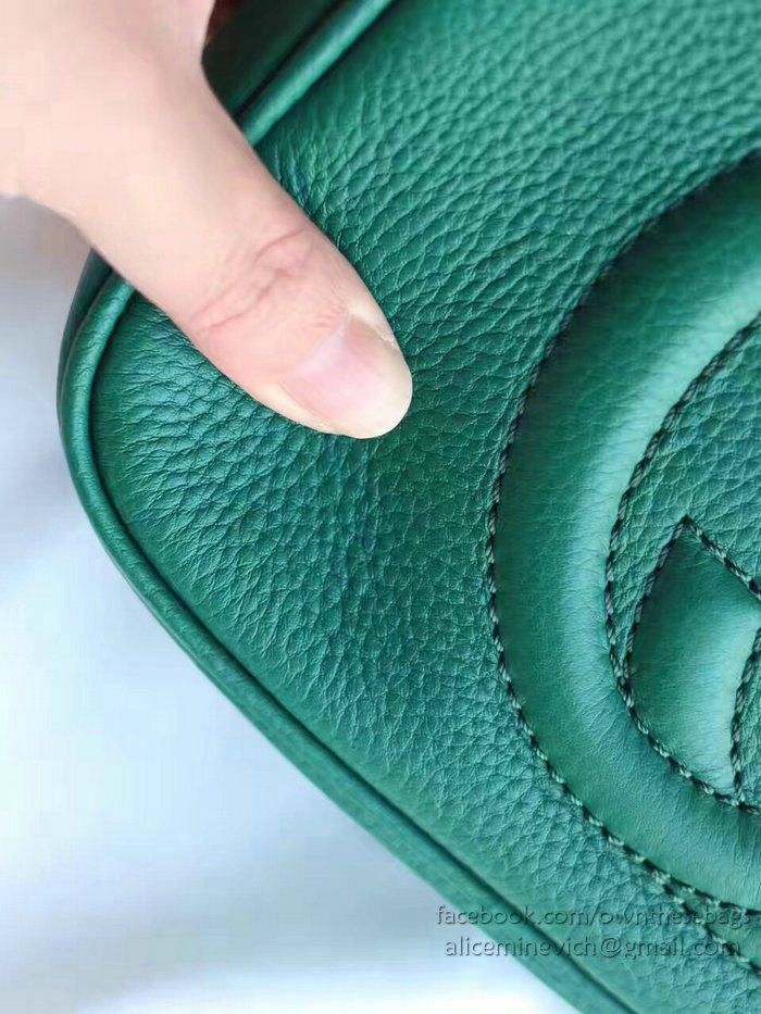 Gucci Soho Leather Disco Bag Green 308364