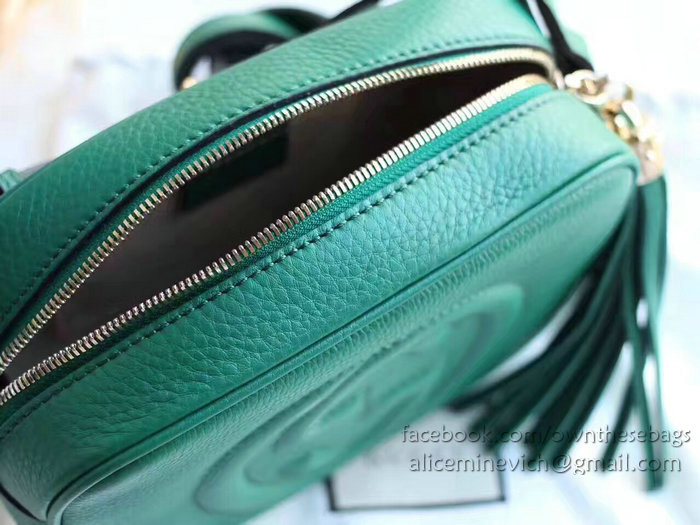 Gucci Soho Leather Disco Bag Green 308364