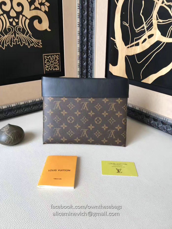 Louis Vuitton Monogram Canvas Pochette Tuileries Noir M64034