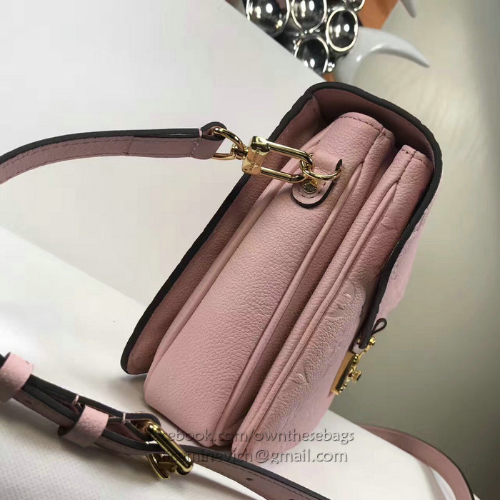 Louis Vuitton Monogram Empreinte Pochette Metis Pink M44018