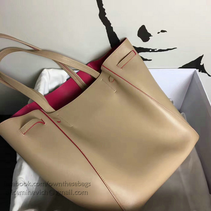 Celine Small Cabas Phantom with Tassels in Beige Smooth Calfskin C130401