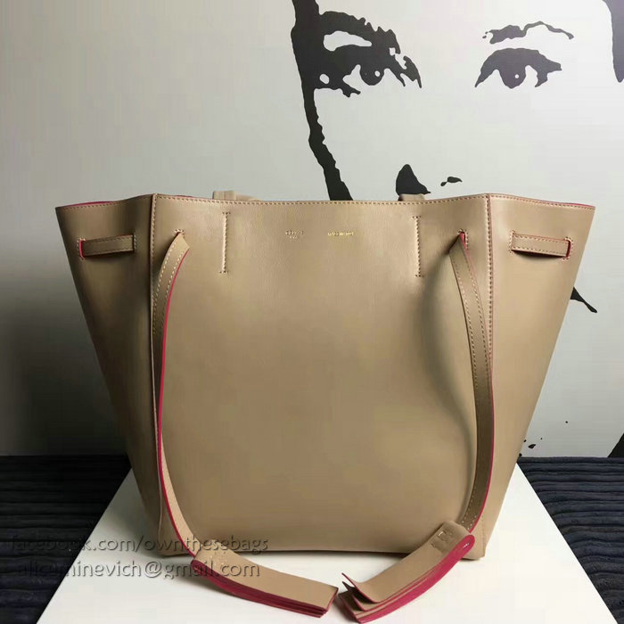 Celine Small Cabas Phantom with Tassels in Beige Smooth Calfskin C130401