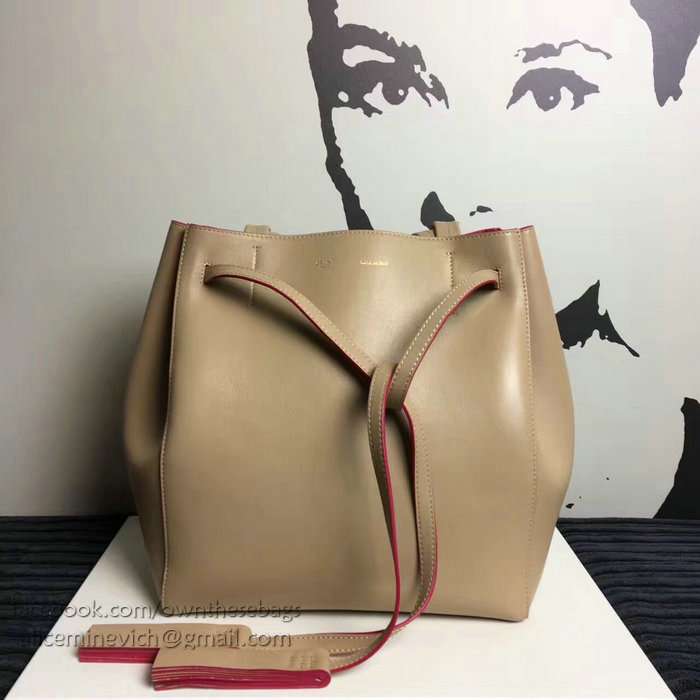 Celine Small Cabas Phantom with Tassels in Beige Smooth Calfskin C130401