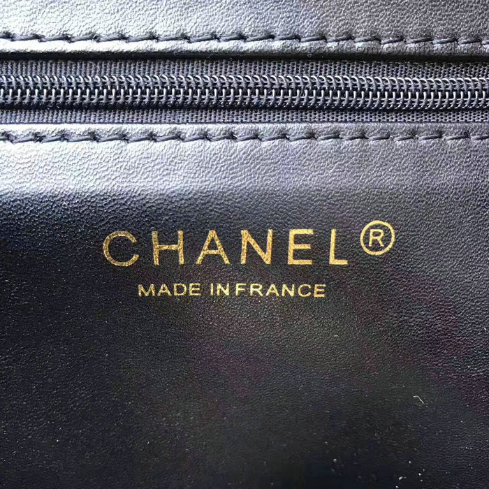 Chanel Grained Calfskin Backpack Black A93748