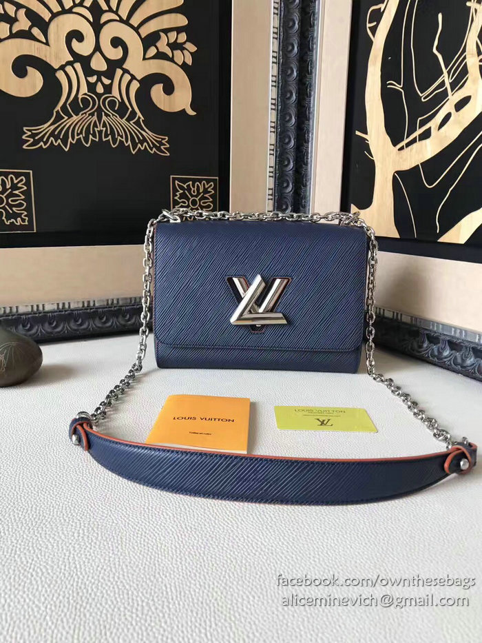 Louis Vuitton Epi Leather Twist MM Indigo M54559