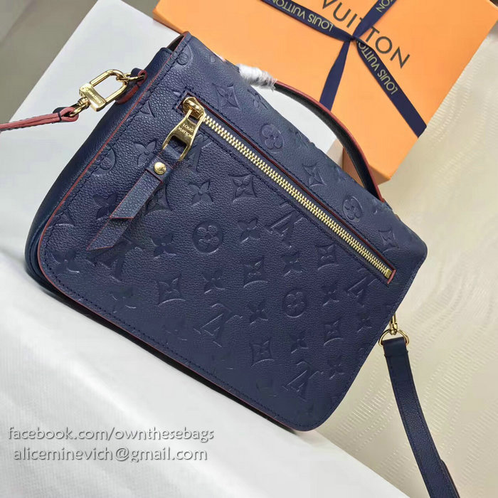 Louis Vuitton Monogram Empreinte Pochette Metis Blue M44071