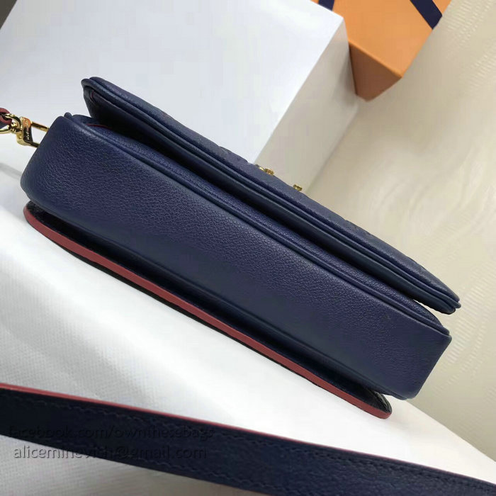 Louis Vuitton Monogram Empreinte Pochette Metis Blue M44071