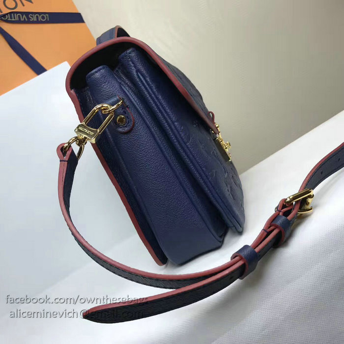 Louis Vuitton Monogram Empreinte Pochette Metis Blue M44071