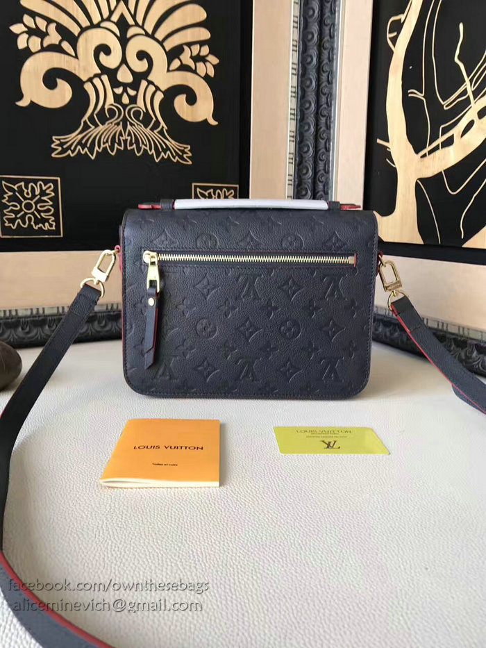 Louis Vuitton Monogram Empreinte Pochette Metis Indigo M44071