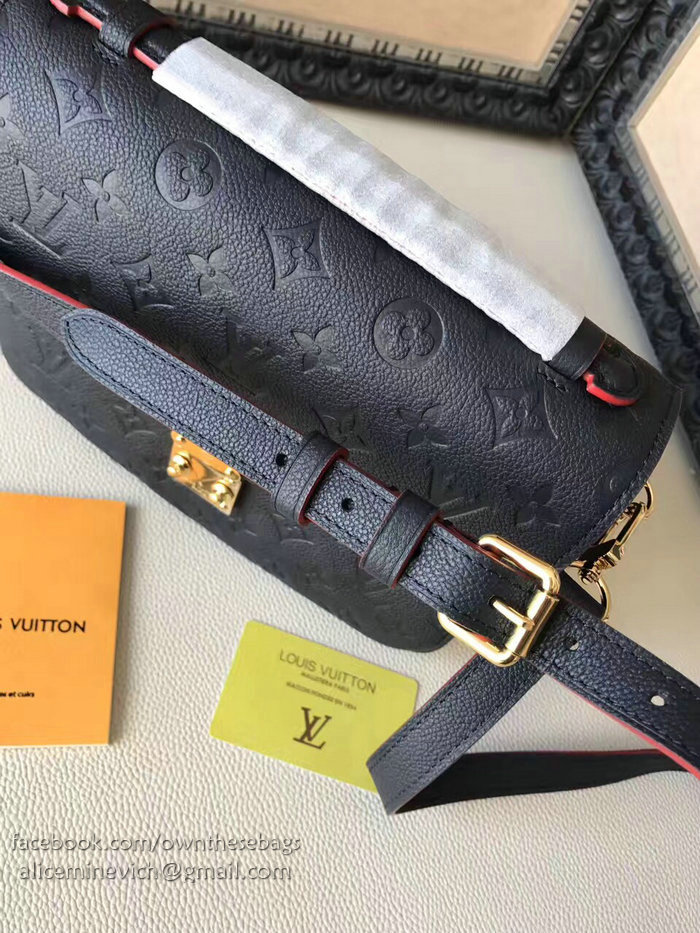 Louis Vuitton Monogram Empreinte Pochette Metis Indigo M44071