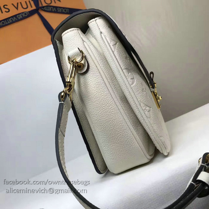 Louis Vuitton Monogram Empreinte Pochette Metis White M44071