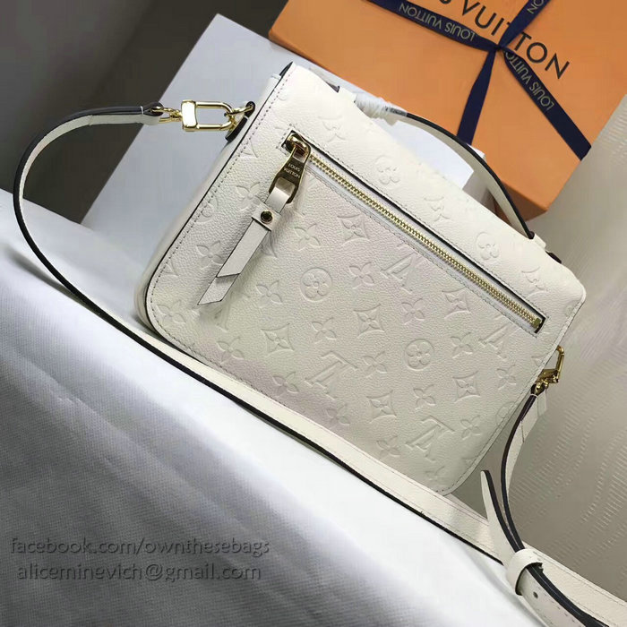 Louis Vuitton Monogram Empreinte Pochette Metis White M44071