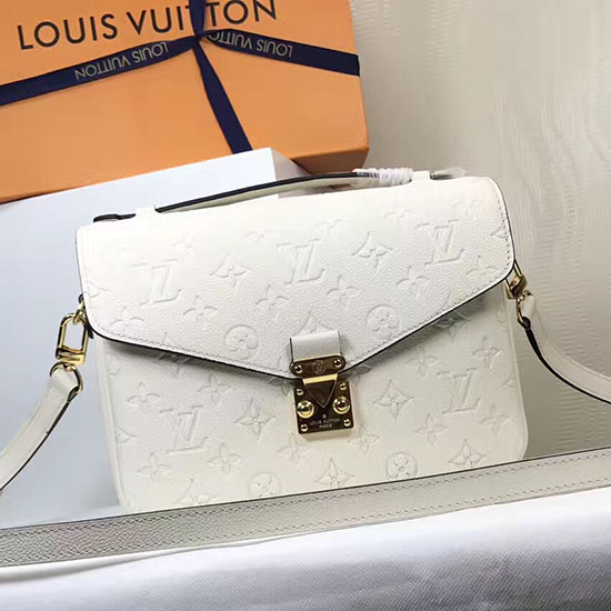 Louis Vuitton Monogram Empreinte Pochette Metis White M44071