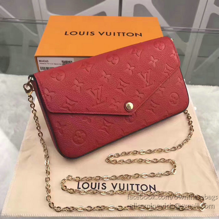 Louis Vuitton Monogram Empreinte Pochette Felicie Cherry M64065