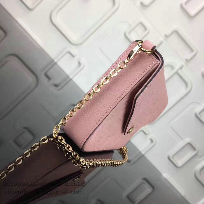 Louis Vuitton Monogram Empreinte Pochette Felicie Pink M64065