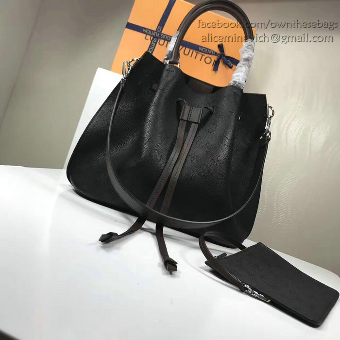 Louis Vuitton Mahina Leather Girolata Black M54401