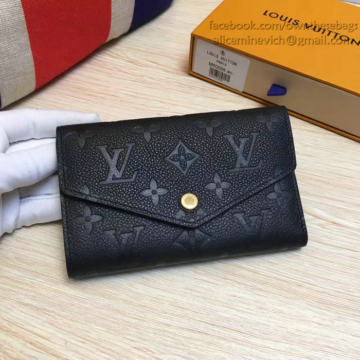 Louis Vuitton Monogram Empreinte Wallet Black M60541