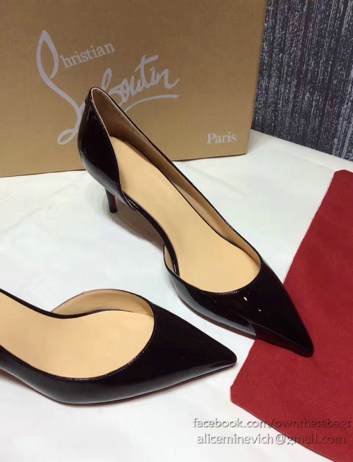 Christian Louboutin Patent Leather Pump Black CL007