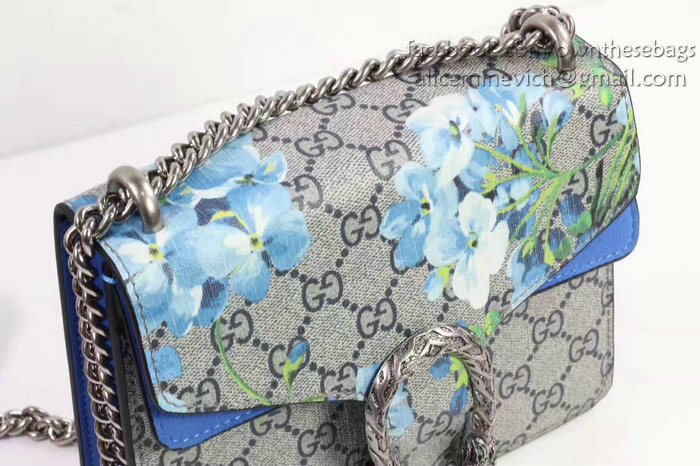 Gucci Dionysus GG Blooms Mini Bag Blue 421970