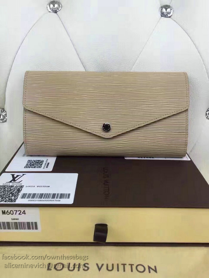 Louis Vuitton Epi Leather Sarah Wallet Beige M60724